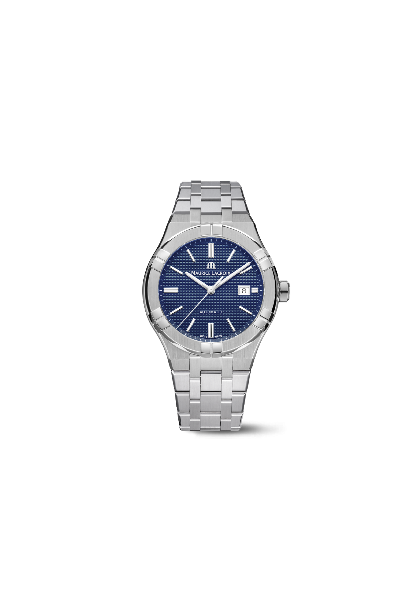 Maurice Lacroix AIKON Automatic Date 42mm Automatico Swiss Made Blu – AI6008-SS002-430-1