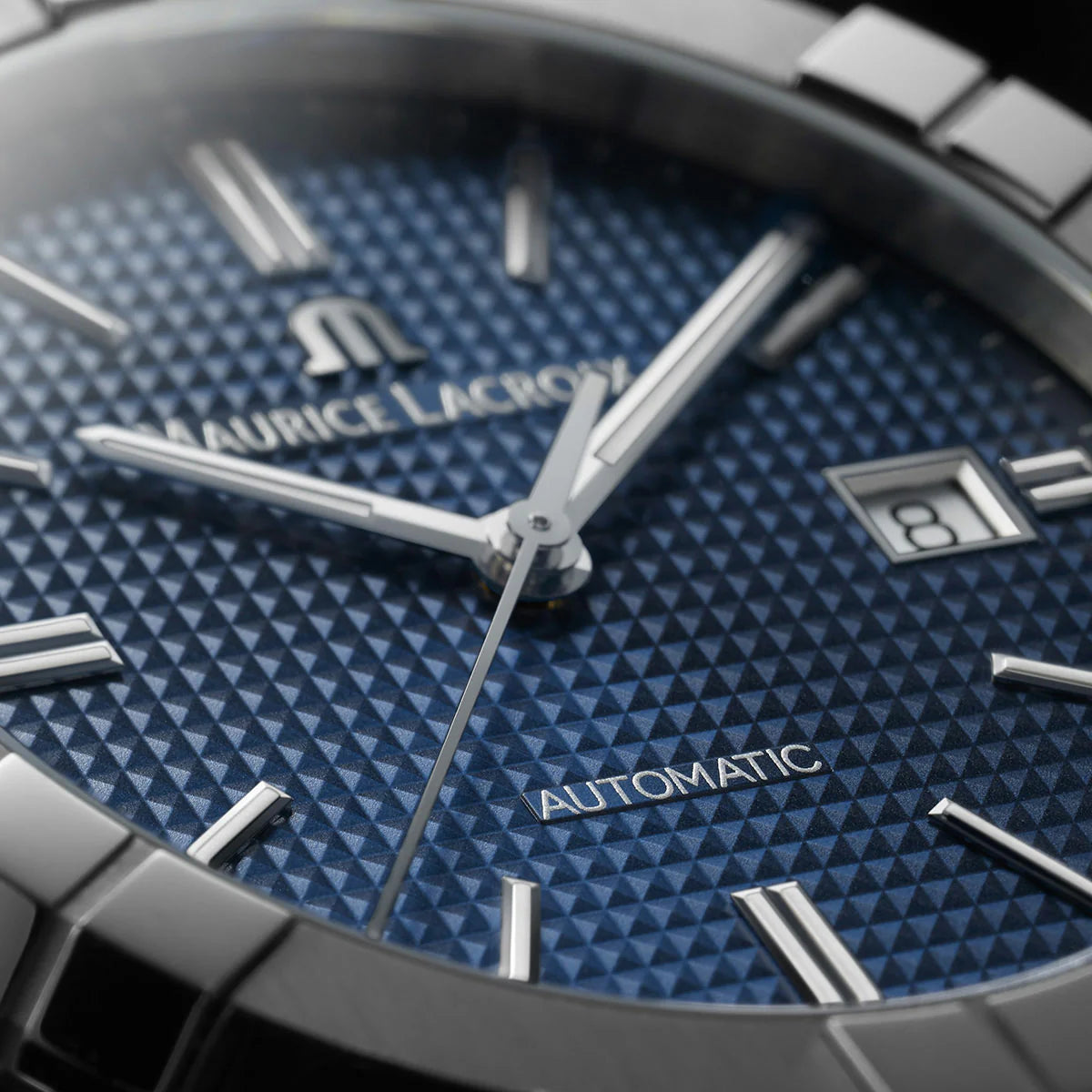 Maurice Lacroix AIKON Automatic Date 42mm Automatico Swiss Made Blu – AI6008-SS002-430-1