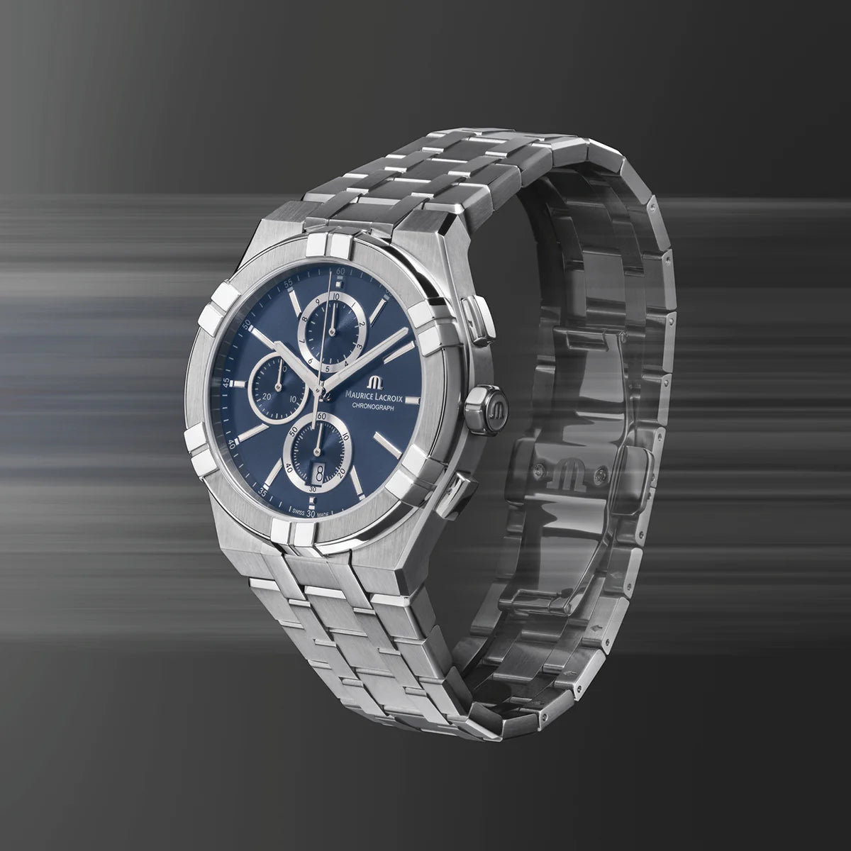 Maurice Lacroix Aikon Quartz Chronograph – Quarzo Swiss Made Blu 42mm – AI1118-SS002-430-1
