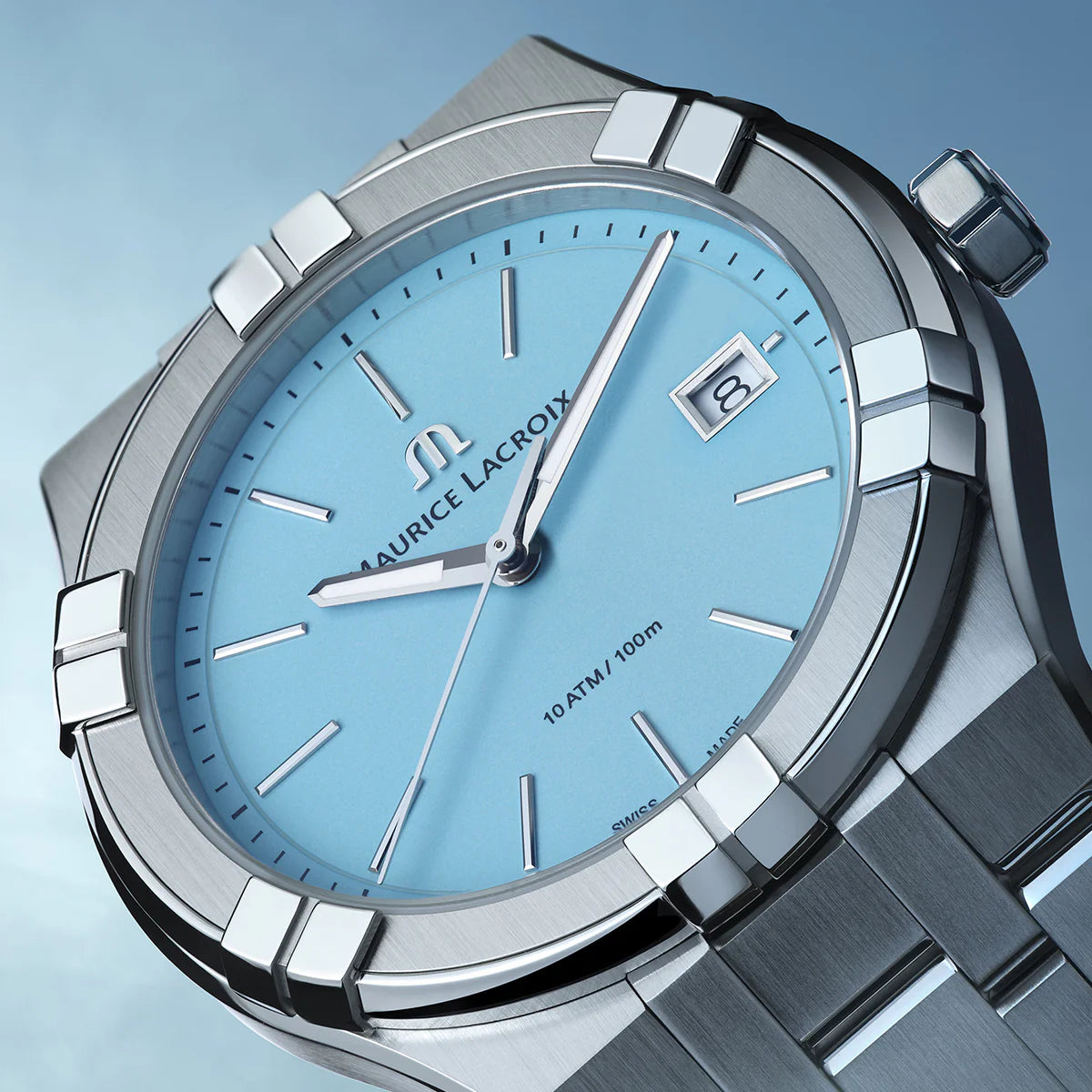 Maurice Lacroix Aikon Quartz Colours Edition Azzurro 40mm – Quarzo Swiss Made – AI1108-SS002-431-1