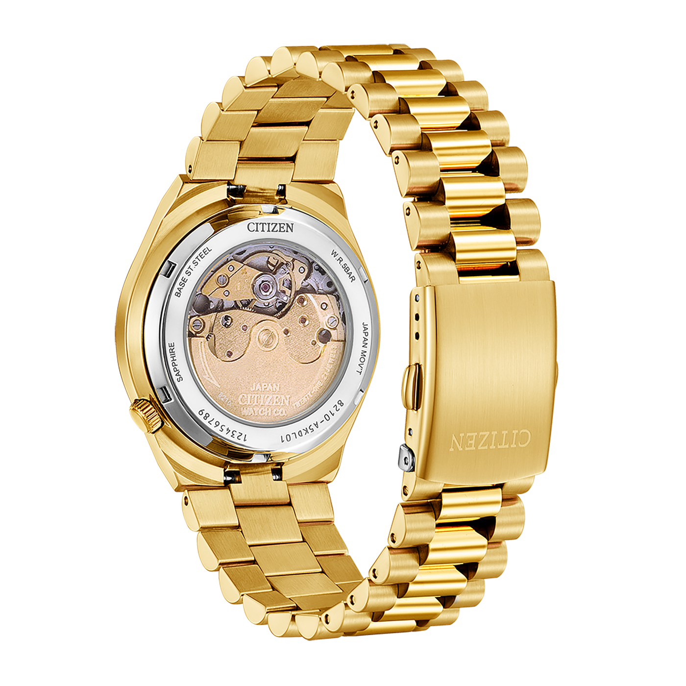 Citizen TSUYOSA Automatic 8210 Red Dial – Orologio Meccanico Uomo Gold – Cod. NJ0154-80X