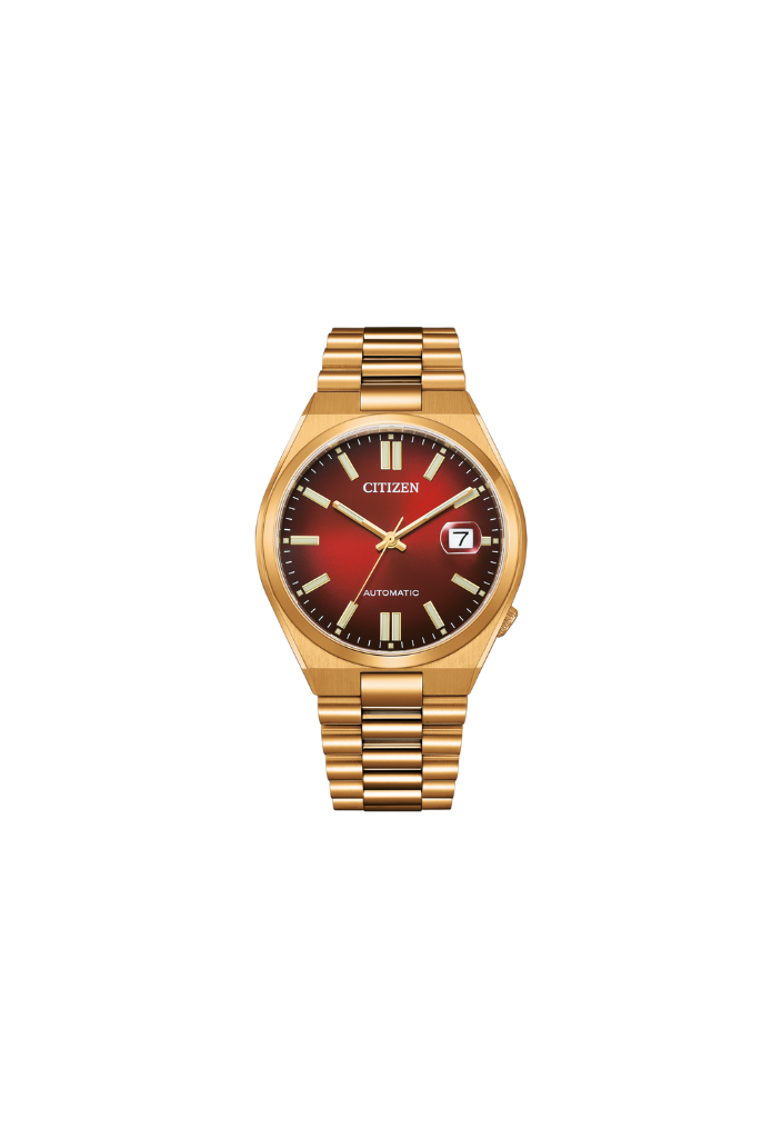 Citizen TSUYOSA Automatic 8210 Red Dial – Orologio Meccanico Uomo Gold – Cod. NJ0154-80X
