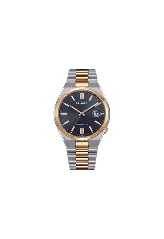 Citizen TSUYOSA Automatic 8210 Grey Dial – Orologio Meccanico Uomo Bicolore Acciaio/Oro Rosa – Cod. NJ0154-80H