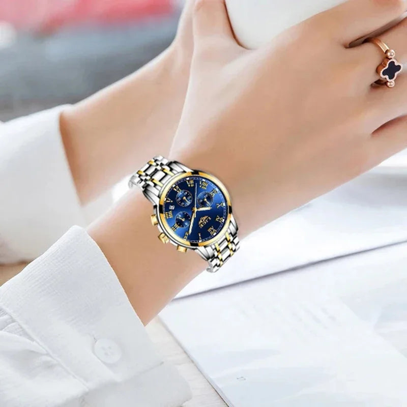 LIGE 2024 nuove donne di moda orologi da donna top brand di lusso creativo bracciale da donna in acciaio orologi orologio impermeabile al quarzo femminile