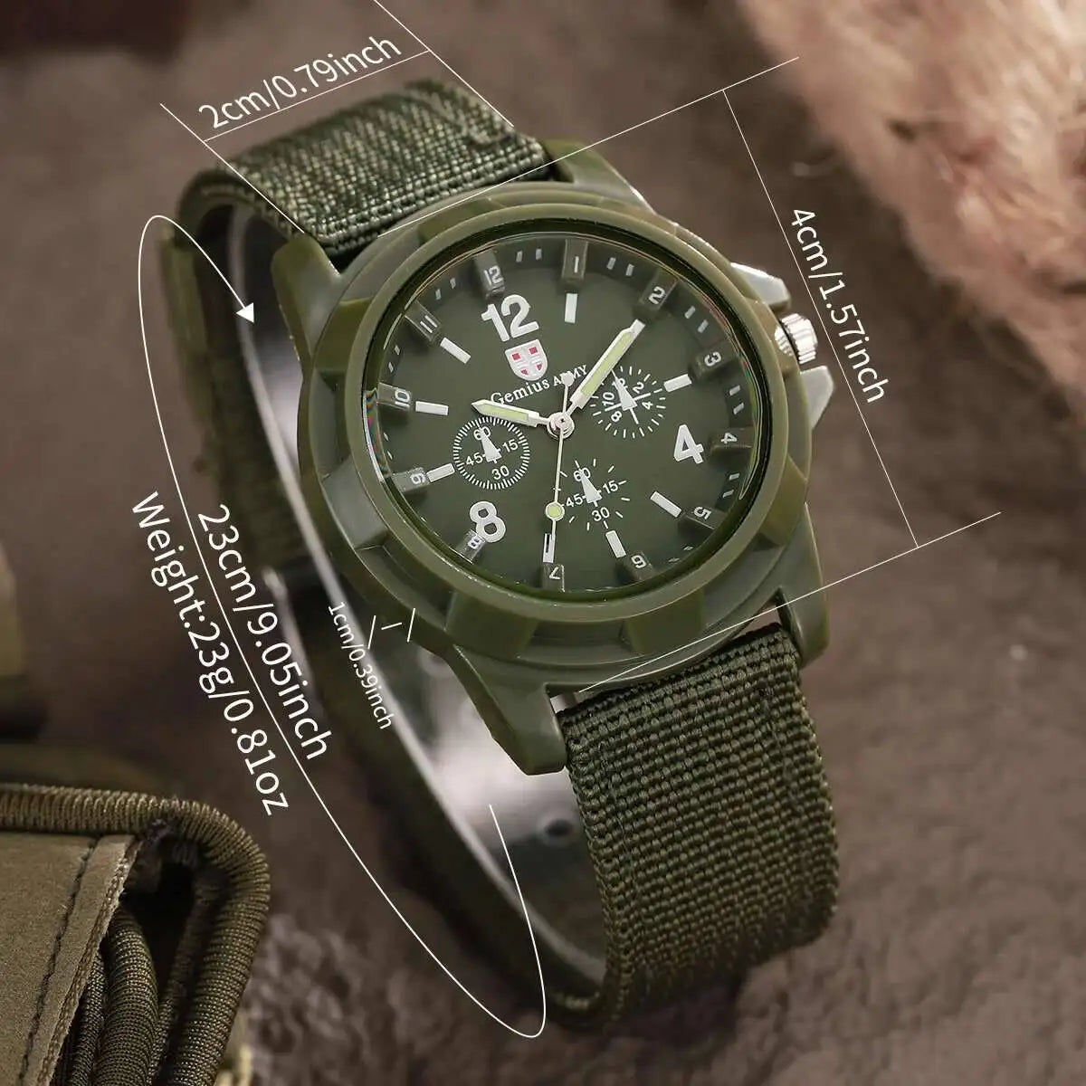Orologi militari da uomo casual Orologio da polso sportivo al quarzo Cinturino in nylon Orologio da uomo Relogio Masculino (senza scatola)