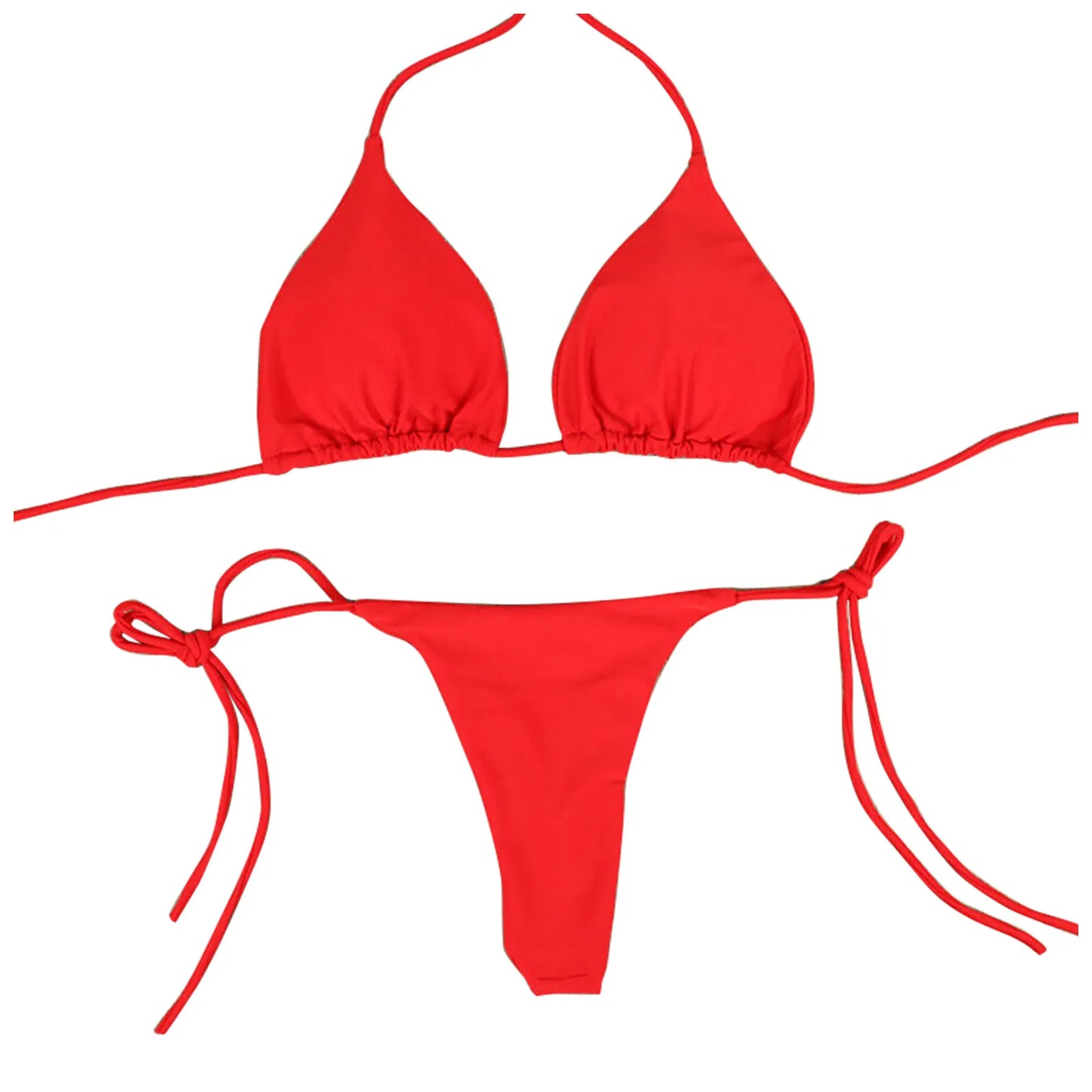 Costume da Bagno Estivo da Donna, Set Bikini Sexy con Reggiseno Imbottito Push-up e Perizoma, Due Pezzi, Abbigliamento da Spiaggia, Costume da Bagno Femminile Sexy