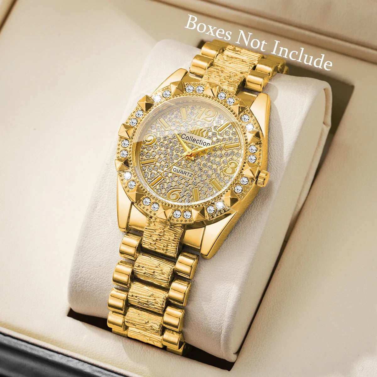 Orologi da donna con diamanti di lusso Orologio da polso al quarzo da donna con quadrante arabo alla moda Reloj Mujer Orologio da ragazza regalo (senza scatola)