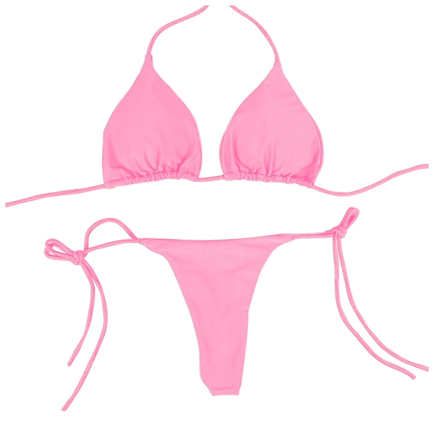 Costume da Bagno Estivo da Donna, Set Bikini Sexy con Reggiseno Imbottito Push-up e Perizoma, Due Pezzi, Abbigliamento da Spiaggia, Costume da Bagno Femminile Sexy