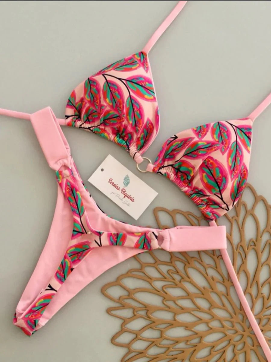 Micro Bikini 2026 Costume da bagno donna Nuovo costume da bagno sexy Halter Bikini Set brasiliano Biquini Perizoma femminile Beachwear Party Wear