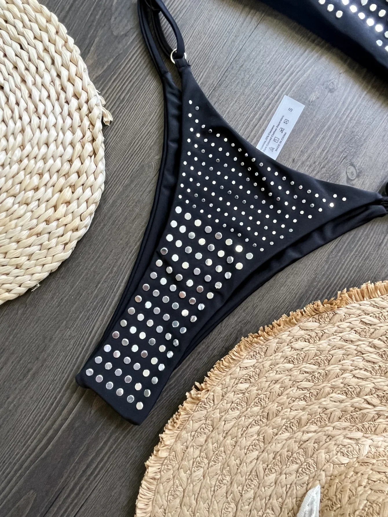 2025 Diamante Bikini Donne Sexy Costume Da Bagno A Fascia Biquini Push Up Costumi Da Bagno Femminile Lucido Costumi da Bagno Floreale Tuta Beachwear