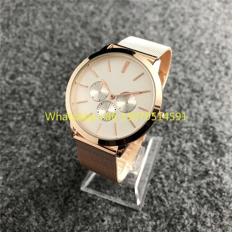 Nuovi orologi da polso da donna in acciaio inossidabile, orologi al quarzo da donna, orologi eleganti da donna di marca di lusso, orologi da donna