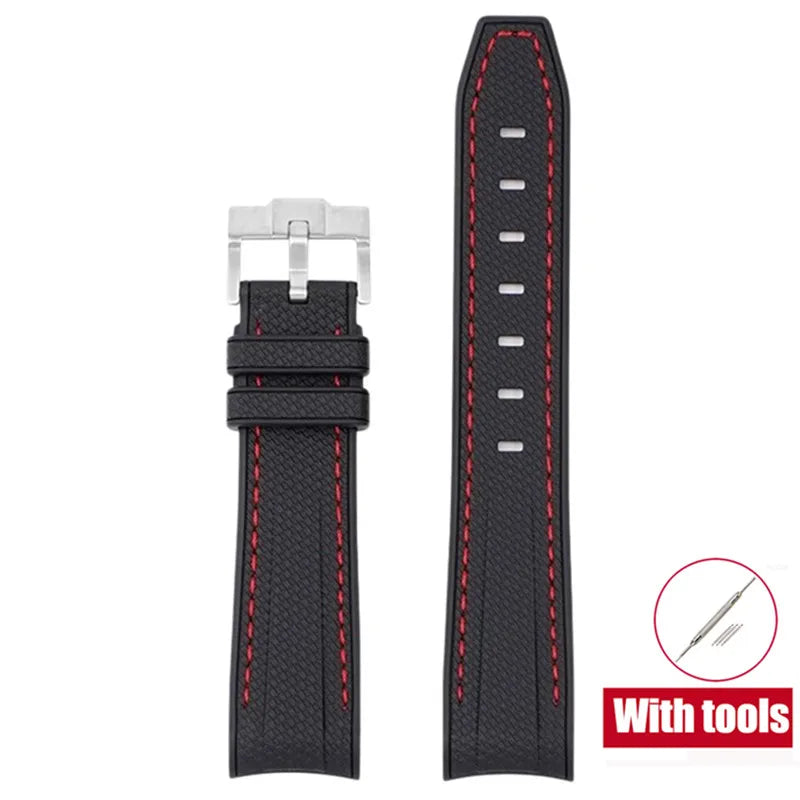 Cinturino in gomma per Swatch X Omega Joint MoonSwatch Cinturino sportivo impermeabile da 20 mm Cinturino con estremità curva in silicone per uomo donna