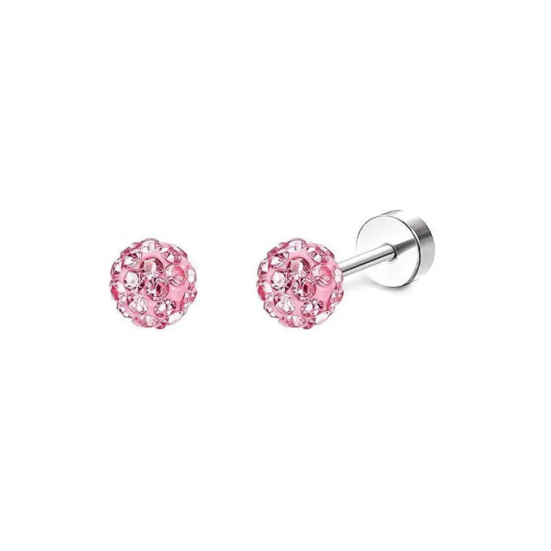 2 pz/set In Acciaio Inox Cuore Luna Earbone Della Vite Della Vite Della Sfera Orecchini con perno per Le Donne di Modo Dell'orecchio Trago Cartilagine Body Piercing