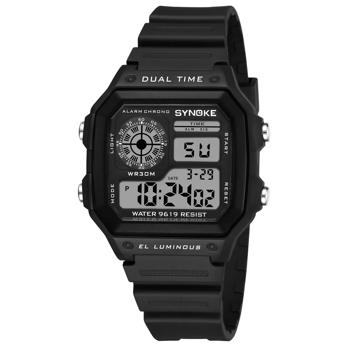 SYNOKE Military Digital Watches Men Sports cronografo luminoso impermeabile maschile orologi da polso elettronici Relogio Masculino