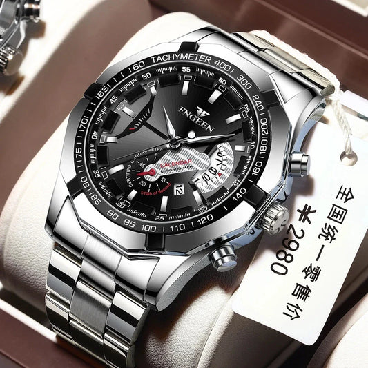 2024 Top Brand di Lusso Orologio di Moda Casual Militare Al Quarzo Sport Orologio Da Polso In Acciaio Pieno Impermeabile Orologio da Uomo Relogio Masculino