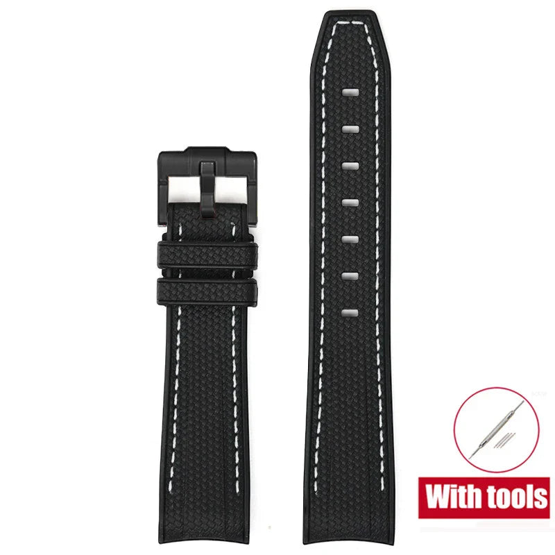 Cinturino in gomma per Swatch X Omega Joint MoonSwatch Cinturino sportivo impermeabile da 20 mm Cinturino con estremità curva in silicone per uomo donna