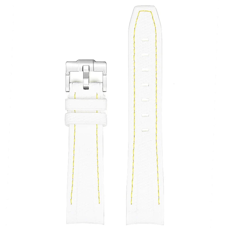 Cinturino in gomma per Swatch X Omega Joint MoonSwatch Cinturino sportivo impermeabile da 20 mm Cinturino con estremità curva in silicone per uomo donna