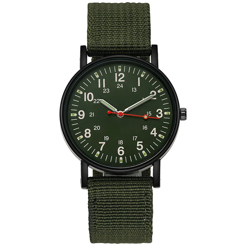 Orologio da polso sportivo al quarzo da polso da uomo con cinturino in Nylon luminoso orologi da polso resistenti agli urti