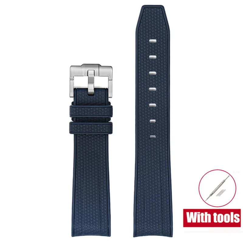 Cinturino in gomma per Swatch X Omega Joint MoonSwatch Cinturino sportivo impermeabile da 20 mm Cinturino con estremità curva in silicone per uomo donna