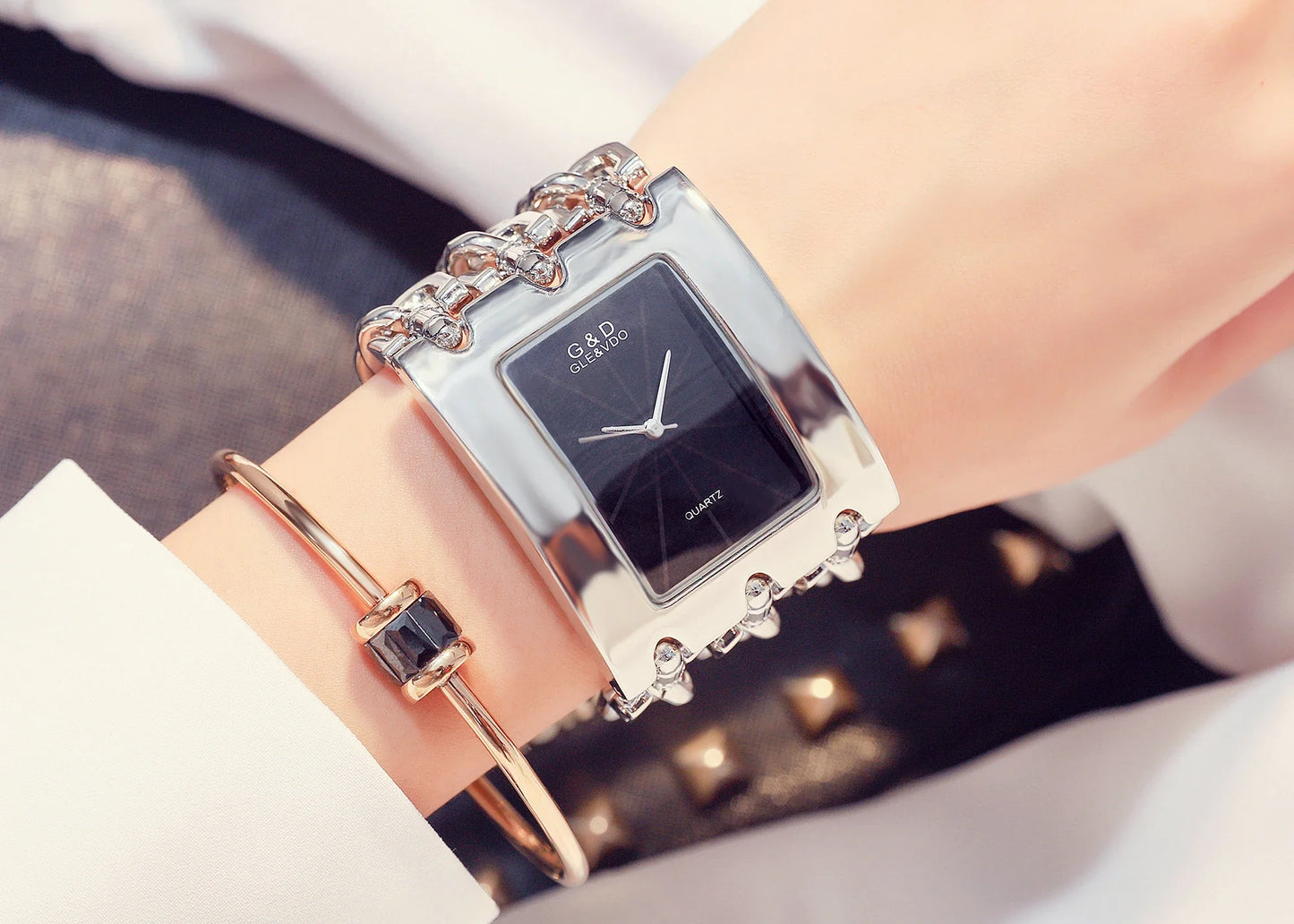 Orologio da donna di marca di lusso Abito con strass Orologi da polso da donna Eleganti orologi femminili in oro per le donne Montre Femme 2025