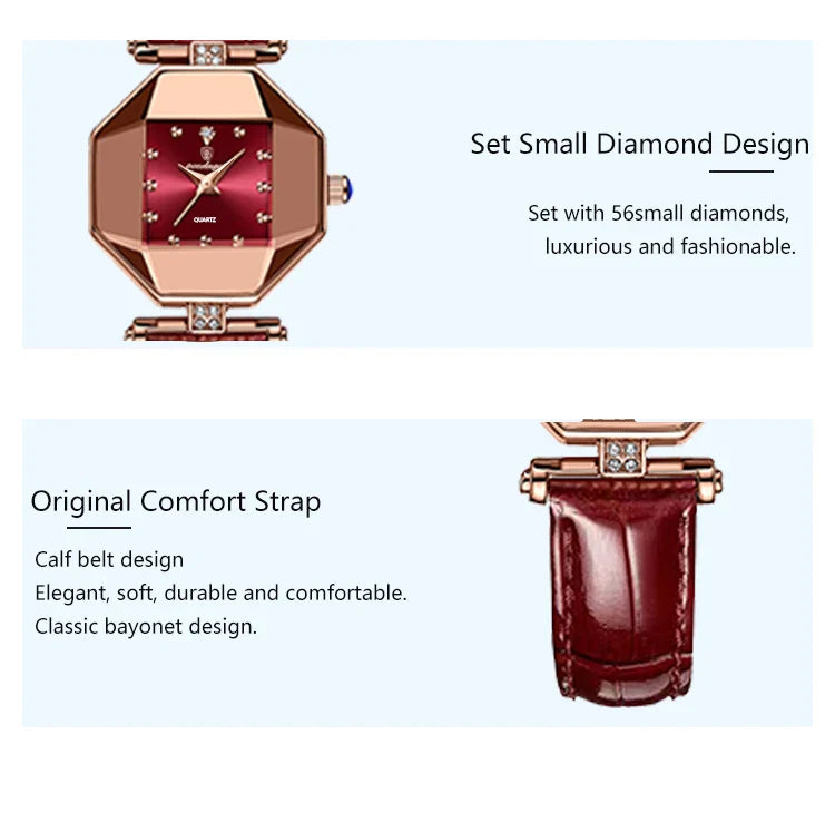 POEDAGAR Orologio da donna di alta qualità Orologi al quarzo in pelle impermeabile per donna Orologio da polso da donna casual di moda di lusso regalo Reloj