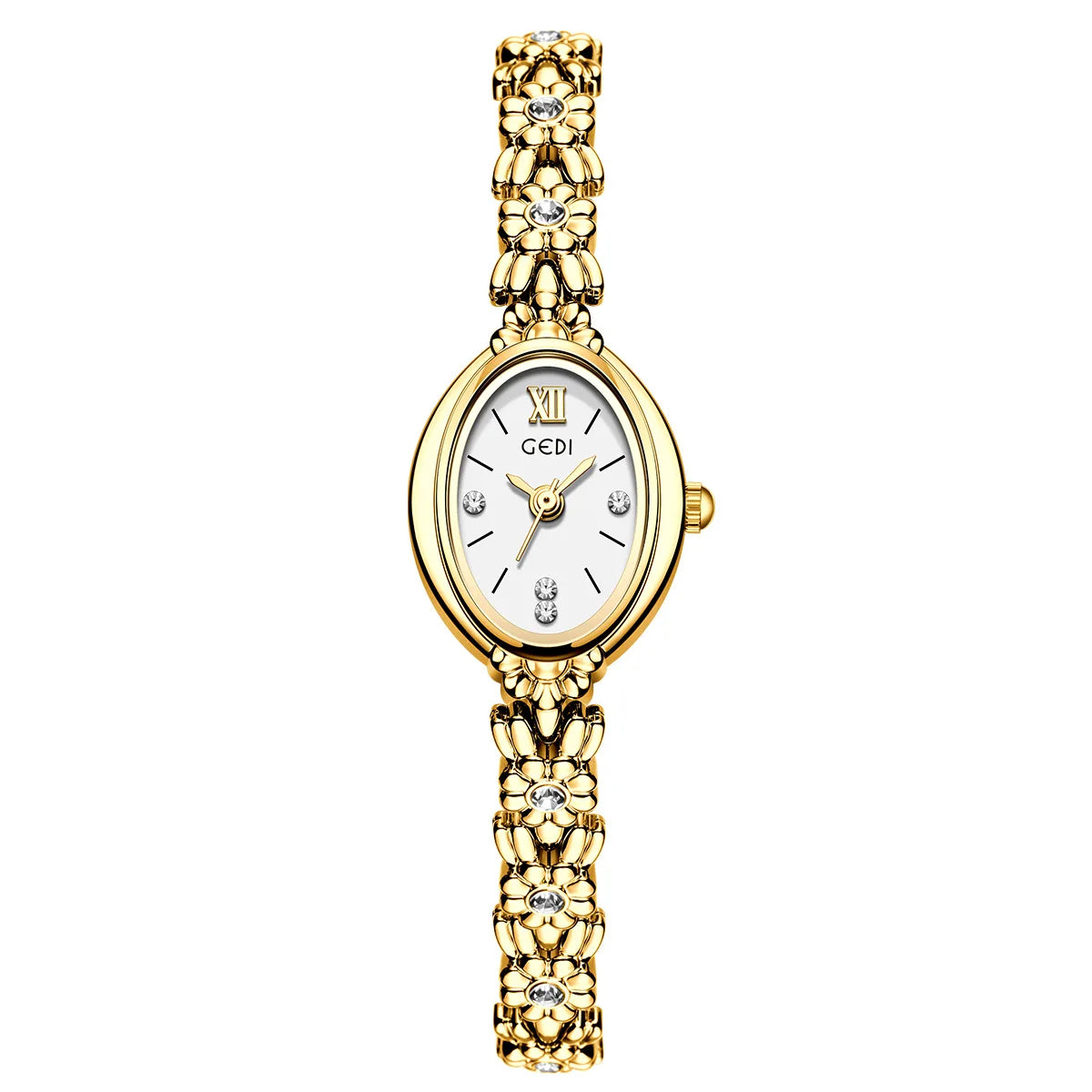Orologio da donna Luce di lusso retrò tempestato di diamanti Bracciale di alta bellezza Orologi da donna squisiti alla moda