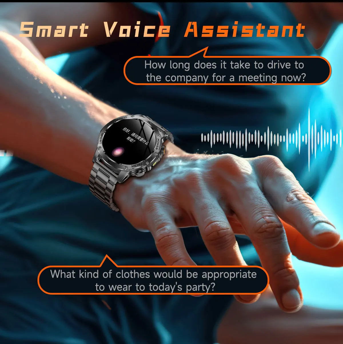2025 Uomini Schermo AMOLED da 1,7 pollici Astuto Della Vigilanza 1000mAh Batteria Frequenza Cardiaca Chiamata Bluetooth NFC GPS Tracker Sport Fitness Orologi Nuovo