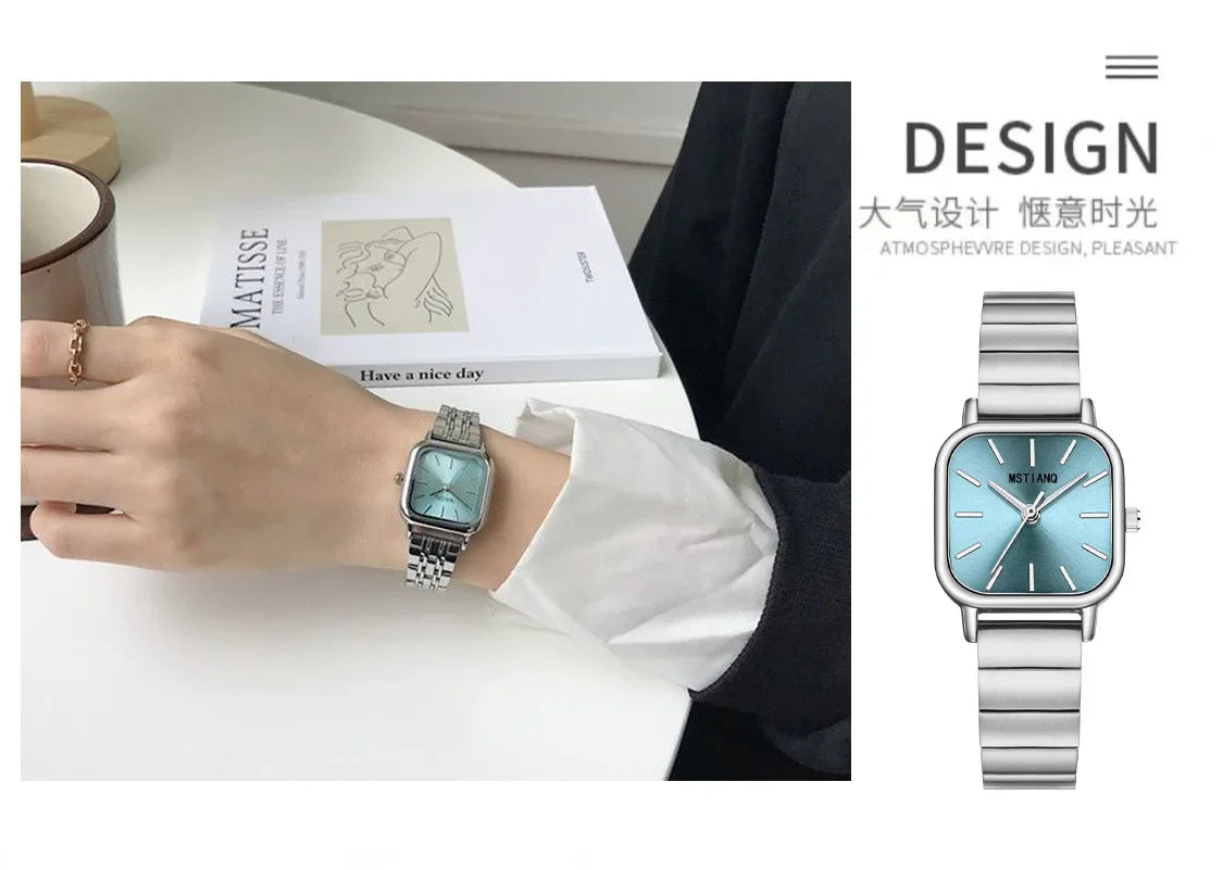 Orologio da donna di lusso Orologio da polso al quarzo da donna con cintura in acciaio alla moda delle migliori marche Montre Femme Bellissimi regali Orologi da donna di lusso