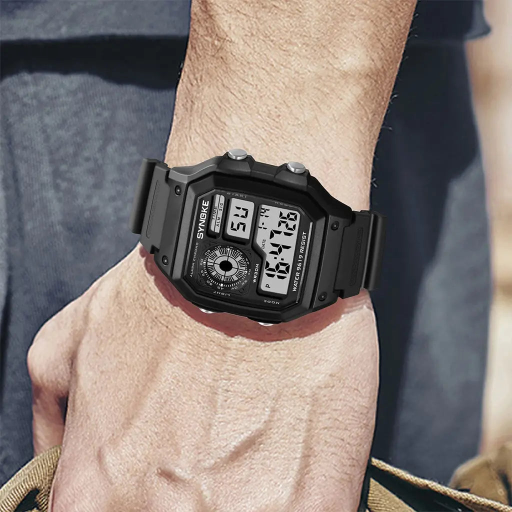 SYNOKE Military Digital Watches Men Sports cronografo luminoso impermeabile maschile orologi da polso elettronici Relogio Masculino