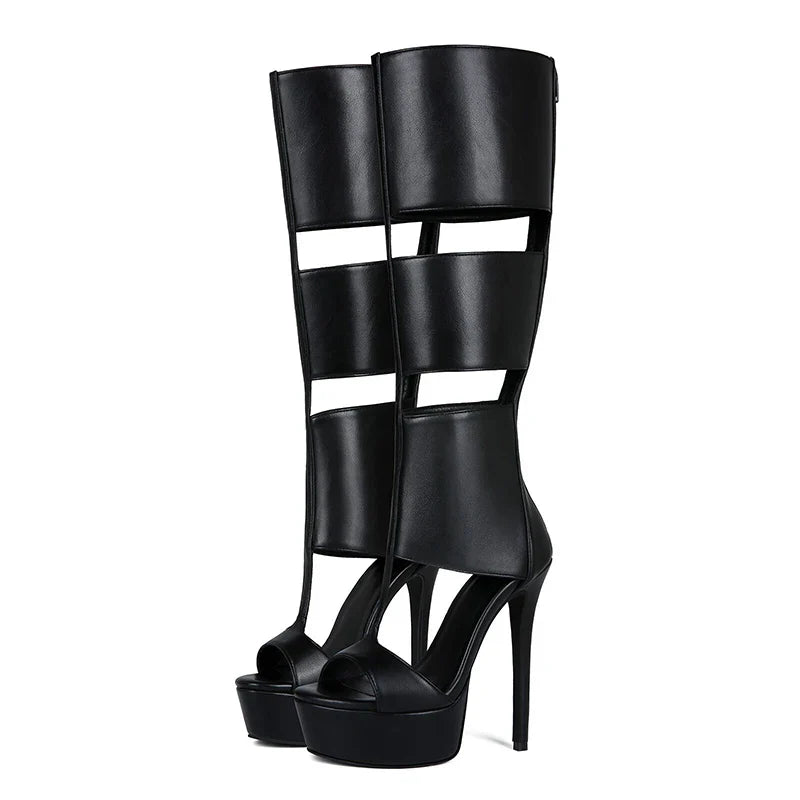 Summer sexy high heel platform  women sandal belt peep toe night party sandal
