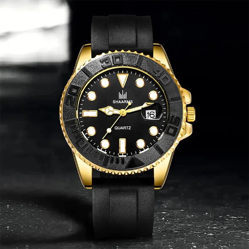 Orologio moda uomo orologio Casual Montre Homme Business Men orologio al quarzo calendario Green Water Wok Ghost Sport orologio da polso da uomo