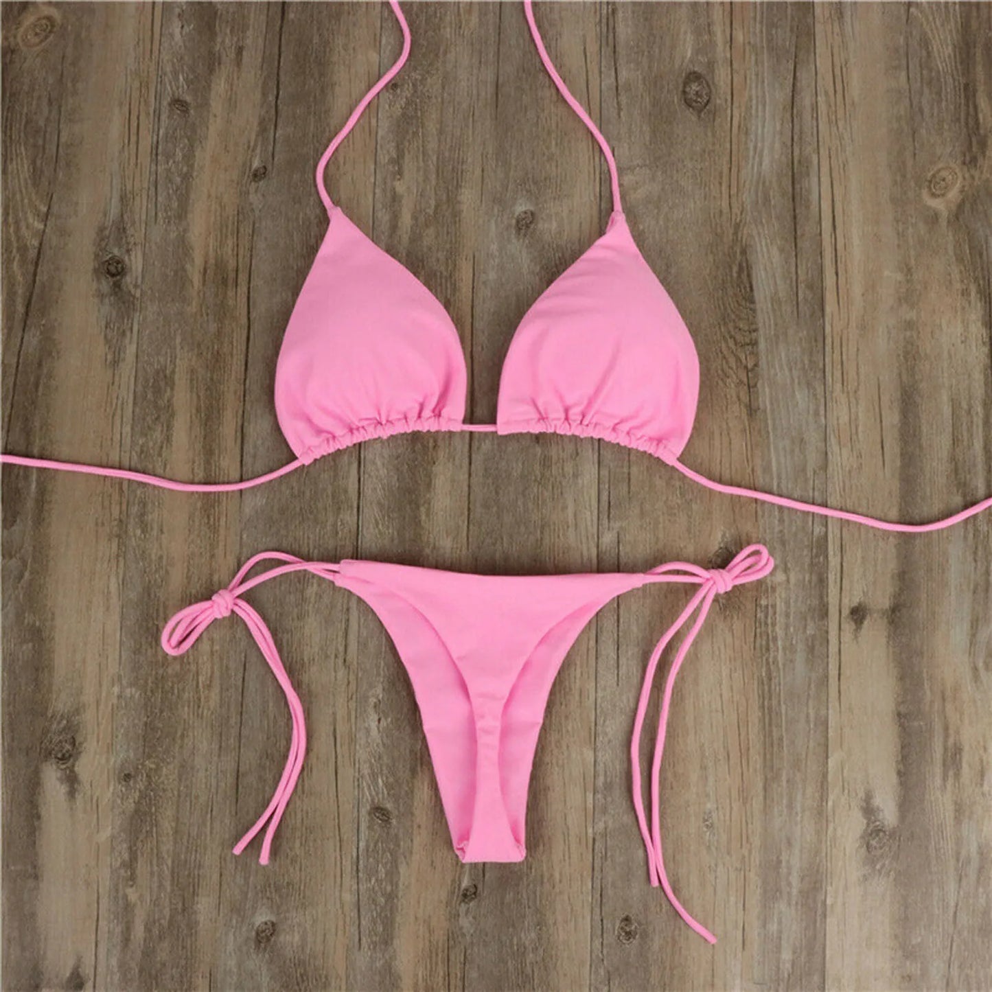 Costume da Bagno Estivo da Donna, Set Bikini Sexy con Reggiseno Imbottito Push-up e Perizoma, Due Pezzi, Abbigliamento da Spiaggia, Costume da Bagno Femminile Sexy
