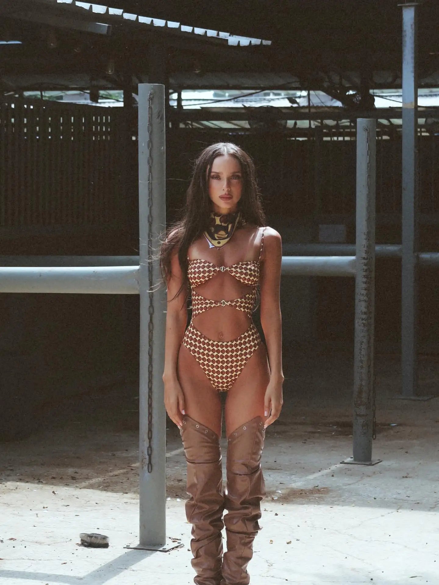 Costume da bagno bikini sexy con scollo all'americana con pantaloni Costumi da bagno Donna Bikini brasiliano Costume da bagno a gamba alta Estate femminile
