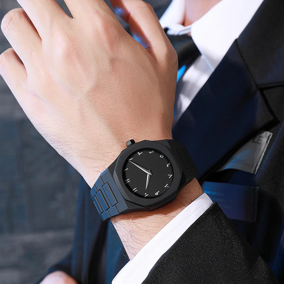 VA VA VOOM Orologio creativo da uomo di marca Moda Silicone Nero Business Style Arabo Digitale Creativo Militare Orologi sportivi al quarzo