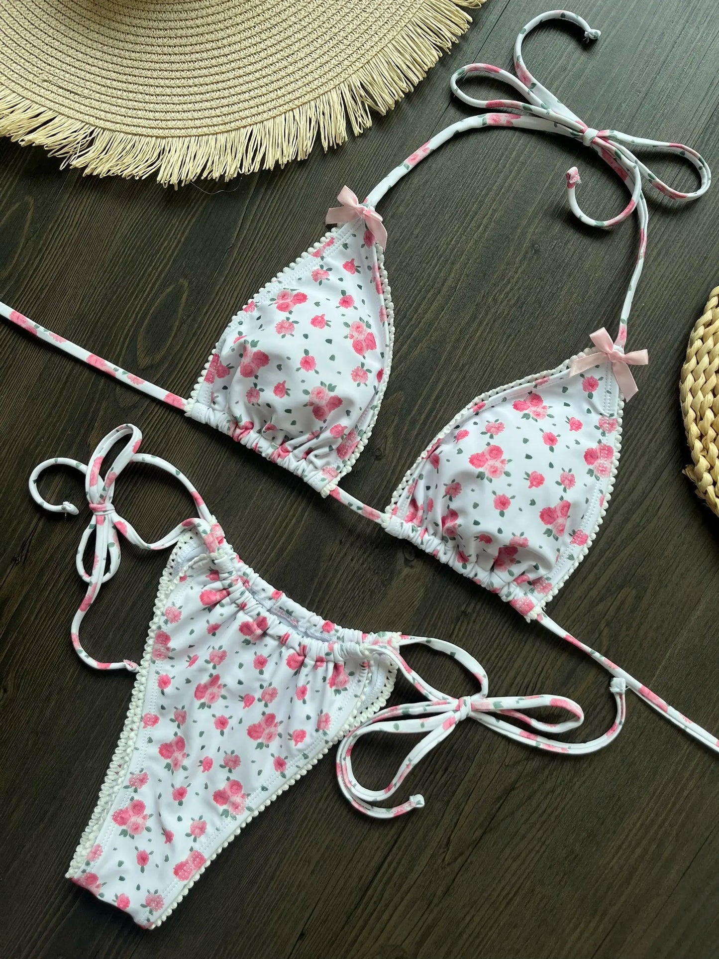 Micro Bikini Push Up Costumi da bagno donna 2025 Costumi da bagno femminili sexy Bikini brasiliano Perizoma Biquini Costumi da bagno Stampa Beachwear