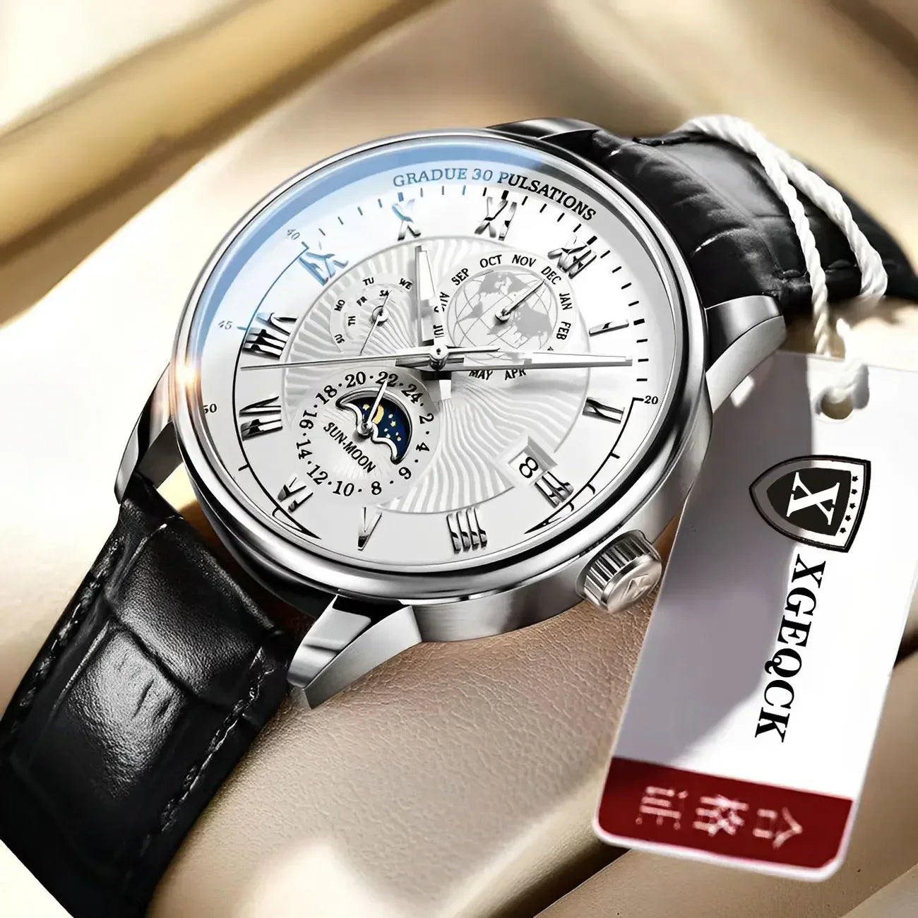 2024 Orologio da uomo alla moda Orologio da polso da uomo sportivo di lusso alla moda Orologio da uomo al quarzo con data in pelle luminosa impermeabile Orologio da uomo