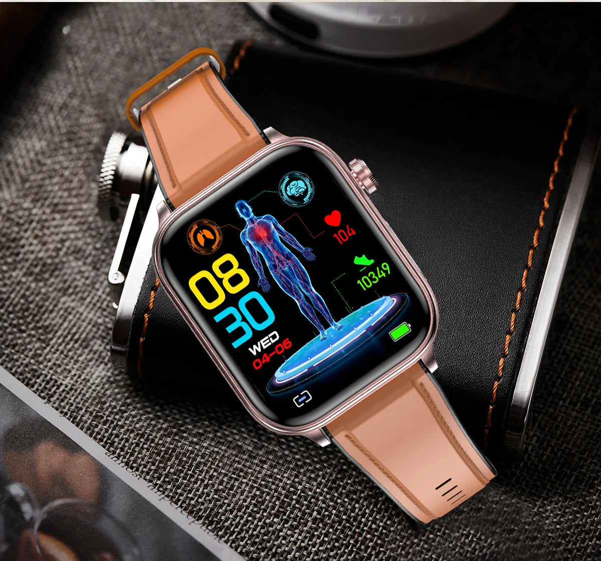 Nuovo 2025 Smartwatch per XIAOM1 con ECG+PPG, Monitoraggio Grasso Sanguigno e Acido Urico, Frequenza Cardiaca, Pressione Sanguigna, Chiamate Bluetooth per Uomini e Donne