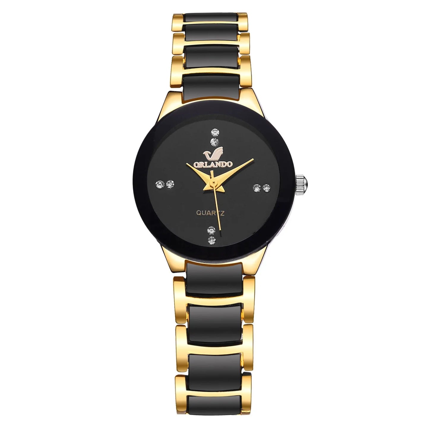 ORLANDO Orologi di lusso da uomo Nuovo arrivato Orologio da polso in acciaio al quarzo oro nero freddo Squisito orologio Masculino Relogio Orologio di moda