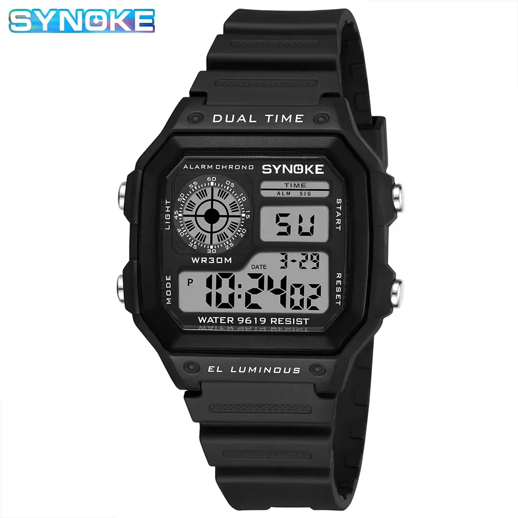 SYNOKE Military Digital Watches Men Sports cronografo luminoso impermeabile maschile orologi da polso elettronici Relogio Masculino