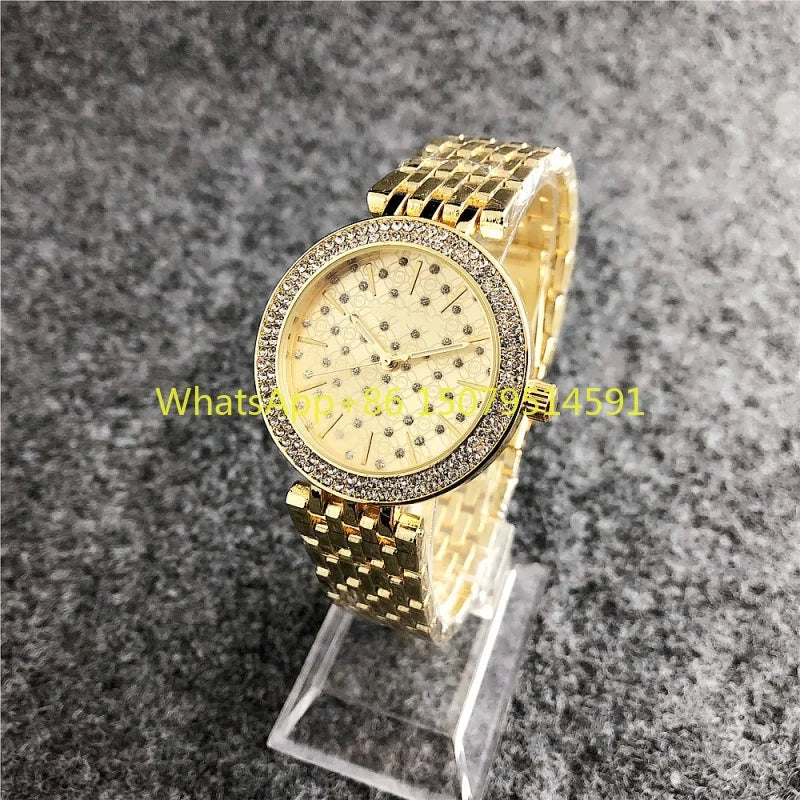 Orologi di Lusso in Cristallo per Donne, Marca di Moda, Orologio al Quarzo con Diamanti per Signore, Orologi da Polso Femminili in Acciaio, Relogio Feminino, Regalo
