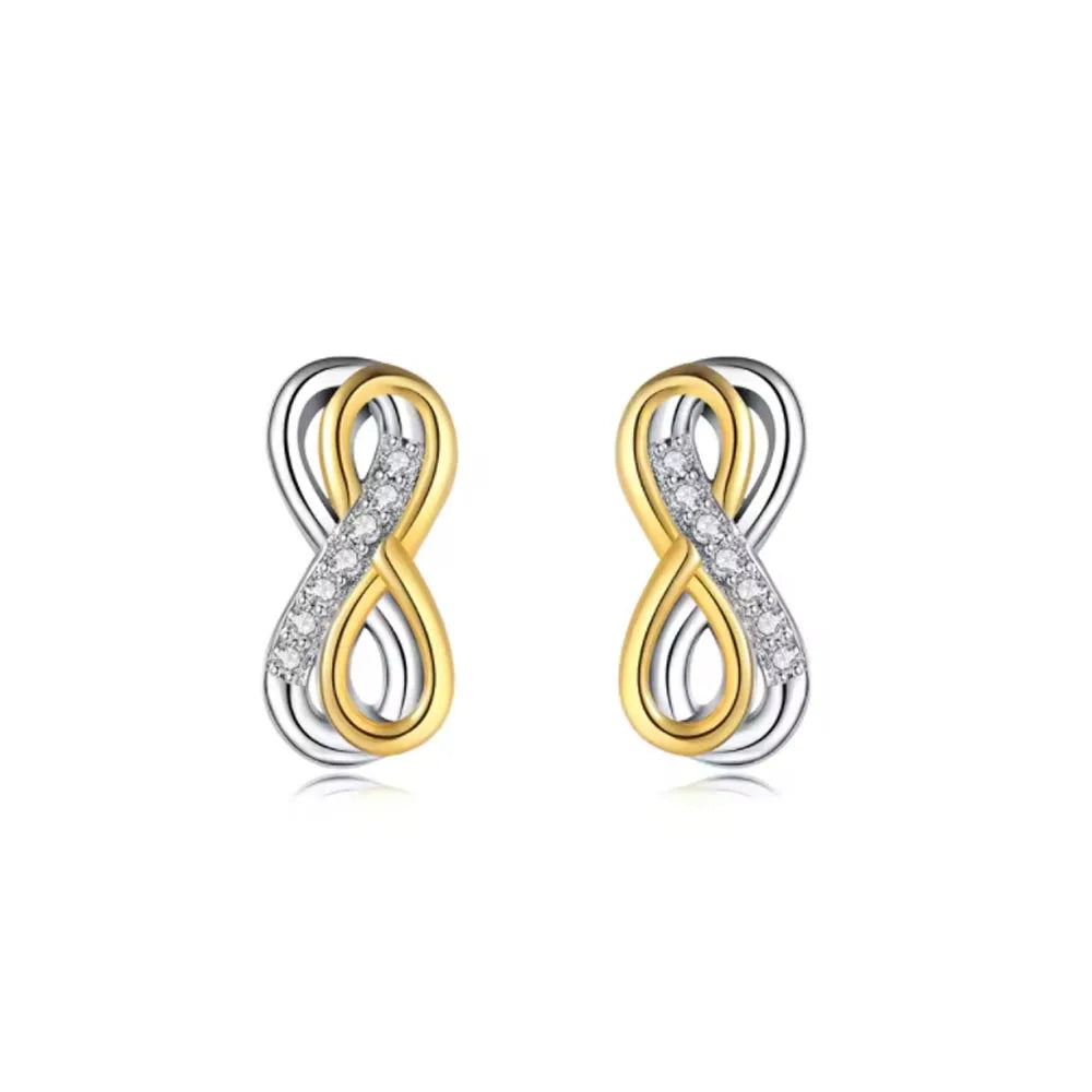 2025 Orecchini a cerchio in cristallo per le donne Orecchini gioielli Farfalla rosa Bule Moon Star Orecchini originali in argento sterling 925