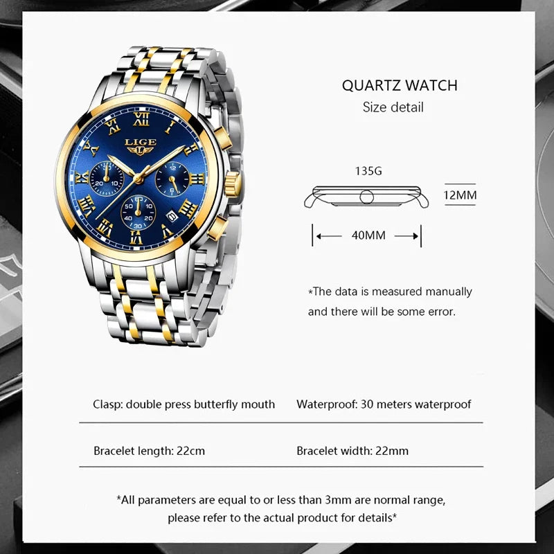 LIGE 2024 nuove donne di moda orologi da donna top brand di lusso creativo bracciale da donna in acciaio orologi orologio impermeabile al quarzo femminile