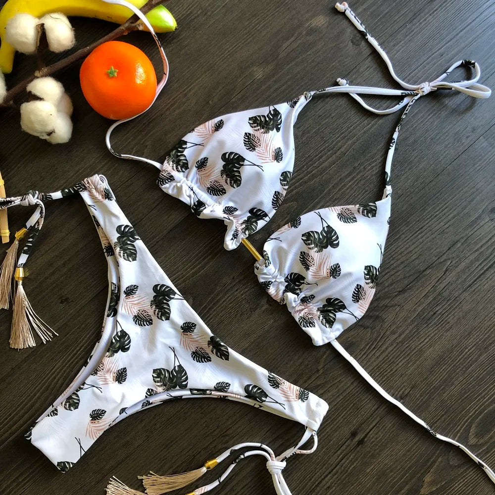 RUOTONGSEPT Bikini da Donna 2022 Nuovo Costume da Bagno Femminile Sexy Set Bikini Push-up per Nuoto e Bagno