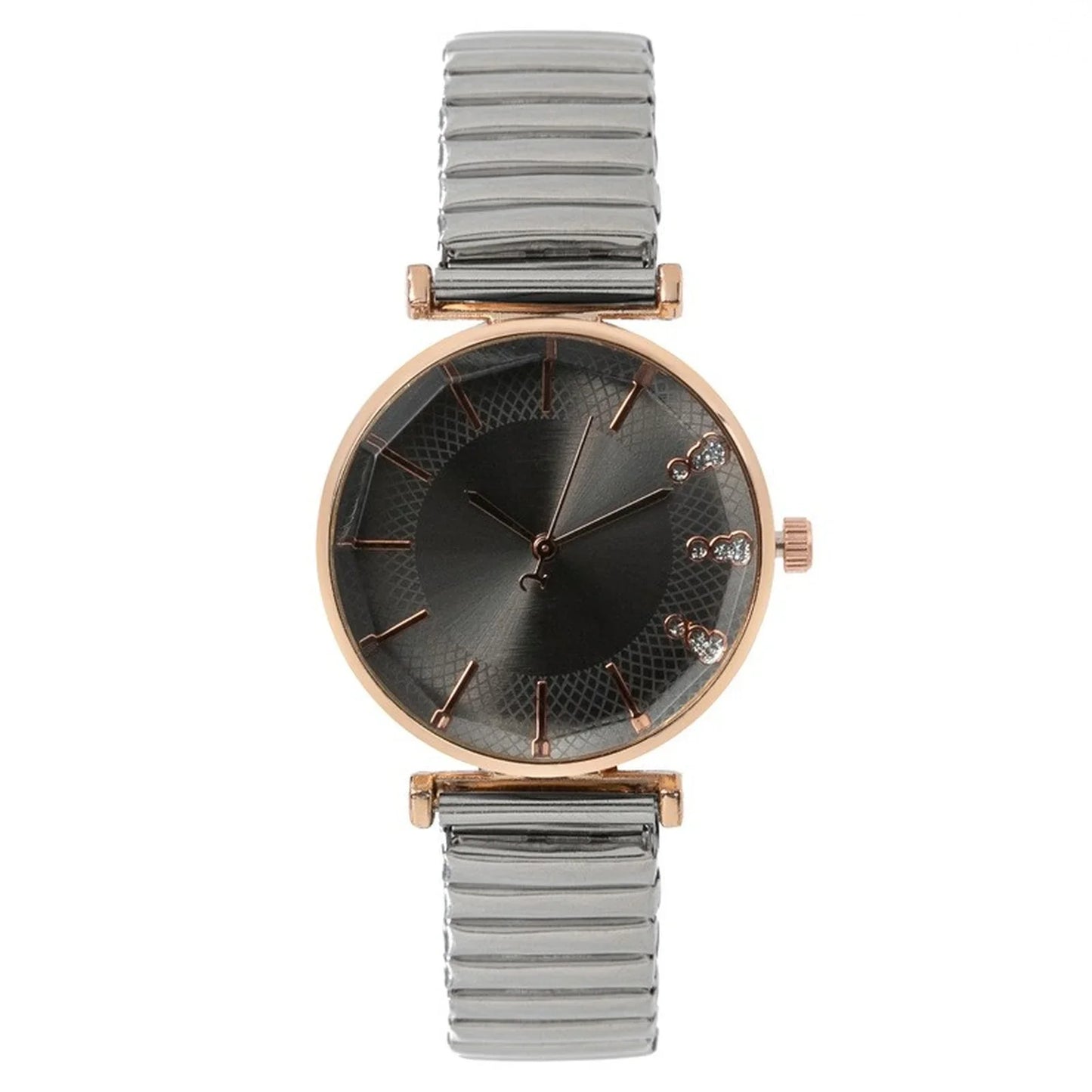 Orologio al quarzo da donna in cristallo semplice blu tesoro di lusso Orologio casual con cinturino elasticizzato in acciaio inossidabile Orologio da donna alla moda