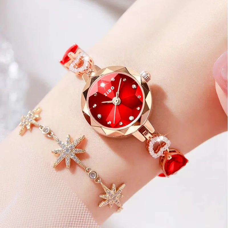 UTHAI L92 Orologio da donna di marca, orologio al quarzo da donna impermeabile con diamanti intarsiati in cristallo, di lusso, alla moda e di alta qualità.