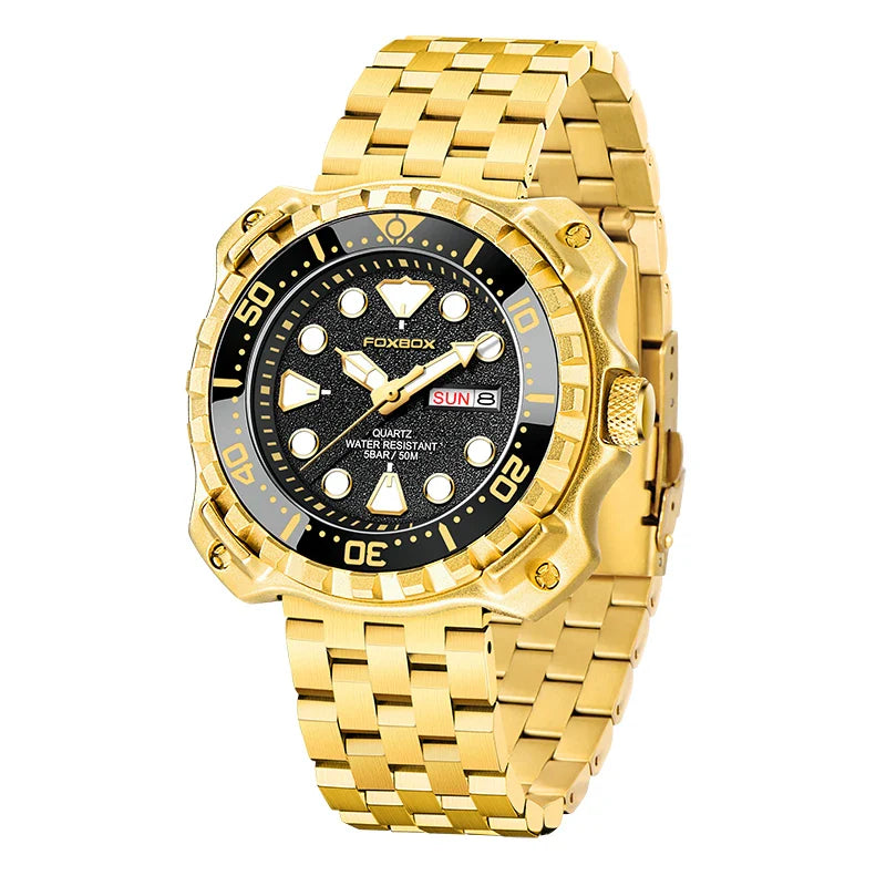 Orologio da uomo LIGE 2026 alla moda, orologio sportivo di lusso con quadrante grande, impermeabile, luminoso, al quarzo, con datario, per uomo, marca Foxbox