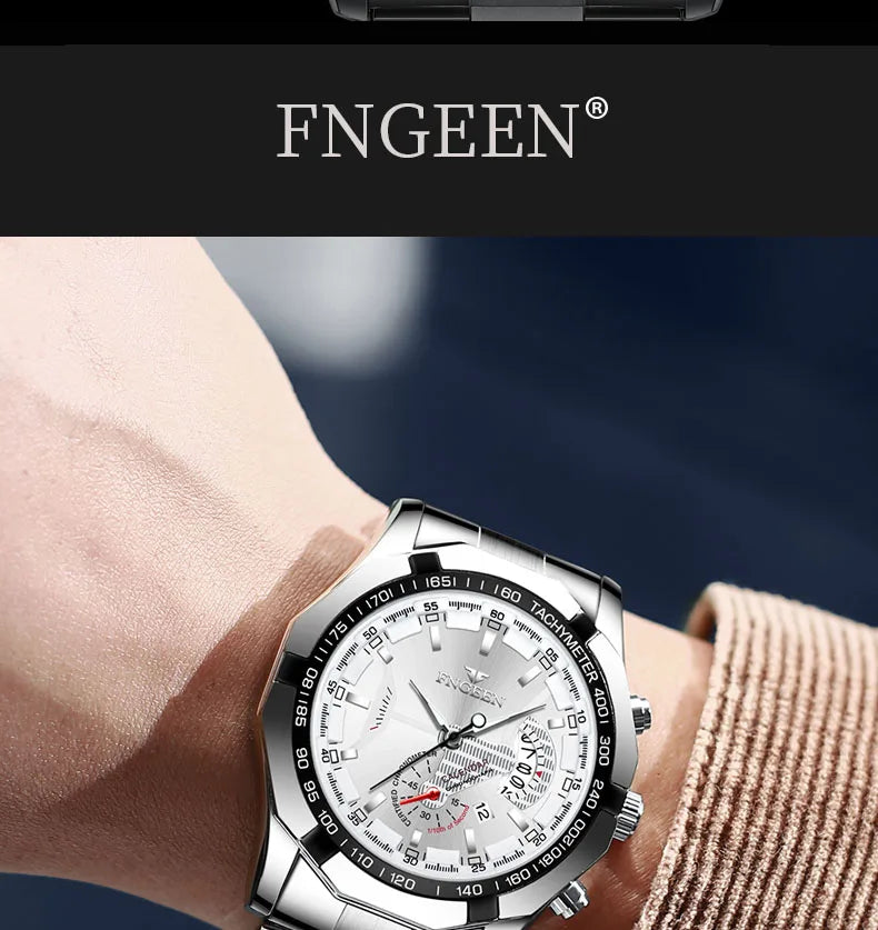 2024 Top Brand di Lusso Orologio di Moda Casual Militare Al Quarzo Sport Orologio Da Polso In Acciaio Pieno Impermeabile Orologio da Uomo Relogio Masculino