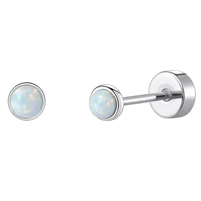 2 pz/set In Acciaio Inox Cuore Luna Earbone Della Vite Della Vite Della Sfera Orecchini con perno per Le Donne di Modo Dell'orecchio Trago Cartilagine Body Piercing