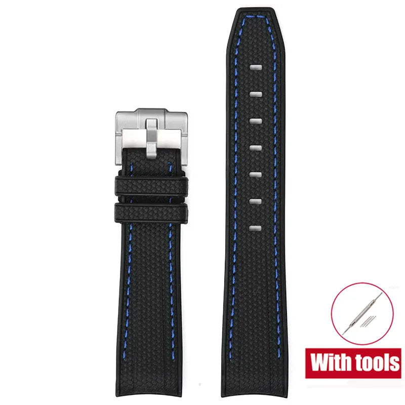 Cinturino in gomma per Swatch X Omega Joint MoonSwatch Cinturino sportivo impermeabile da 20 mm Cinturino con estremità curva in silicone per uomo donna