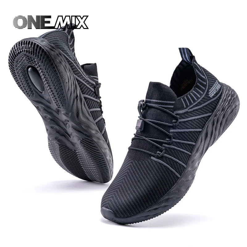 ONEMIX Scarpe da corsa impermeabili per uomo Scarpe da ginnastica da allenamento leggere e traspiranti da donna Scarpe sportive slip-on da trekking all'aperto